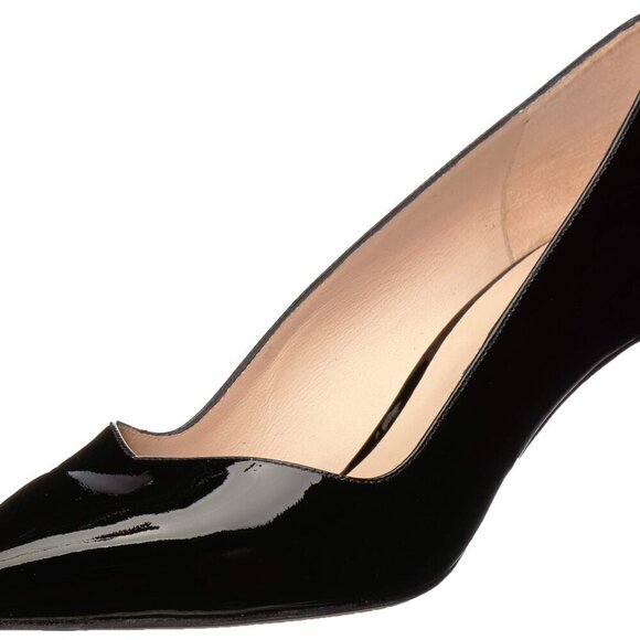 Stuart Weitzman Anny 70 Pointy Toe Pump Black Patent Heel Women’s NEW NIB Size 7 - Picture 5 of 16